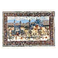 فرش دستبافت دو متری طرح میدان نقش جهان کد CS_0004