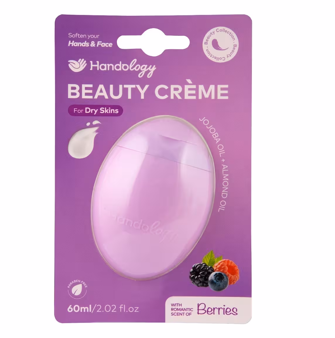 هندولوژی کرم مرطوب کننده دست صورت پوست خشک 60 میل رایحه BERRIES