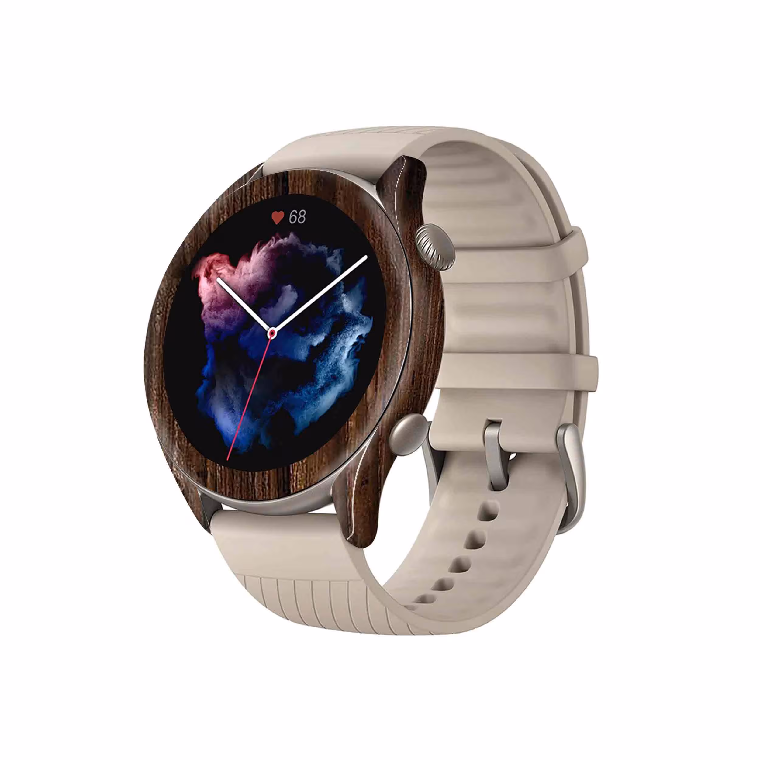 برچسب ماهوت طرح Dark-Walnut-Wood مناسب برای ساعت هوشمند آمازفیت GTR 3
