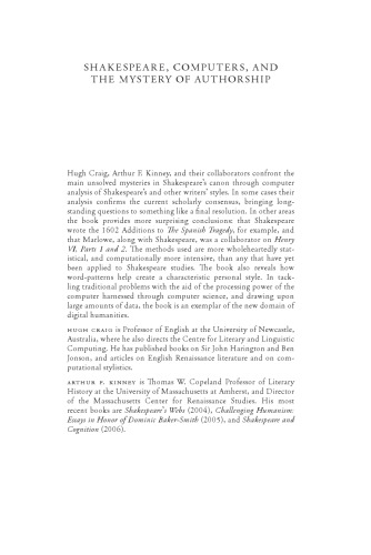 خرید و دانلود نسخه کامل کتاب Shakespeare, Computers, and the Mystery of Authorship
