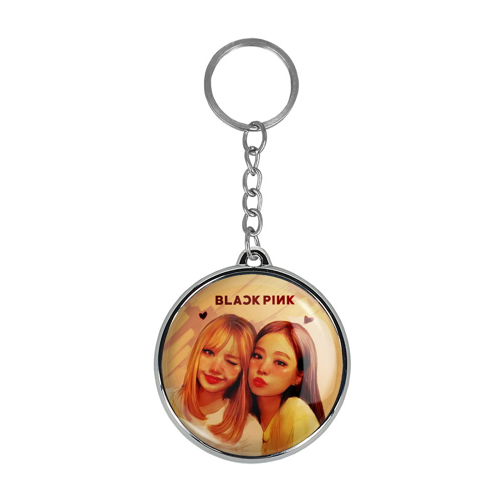 جاکلیدی خندالو طرح لیسا و جنی گروه موسیقی بلک پینک مدل دوطرفه کد 31233114