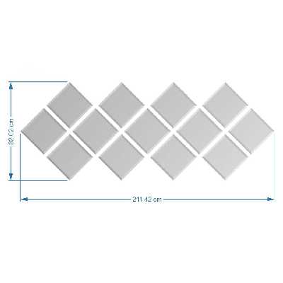 آینه مدل مربع لوزی طرح we1212
