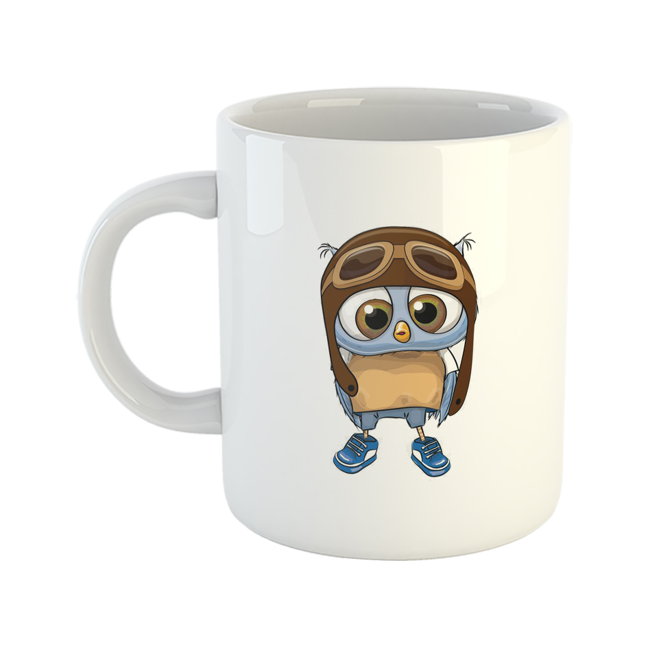 ماگ طرح جغد خلبان