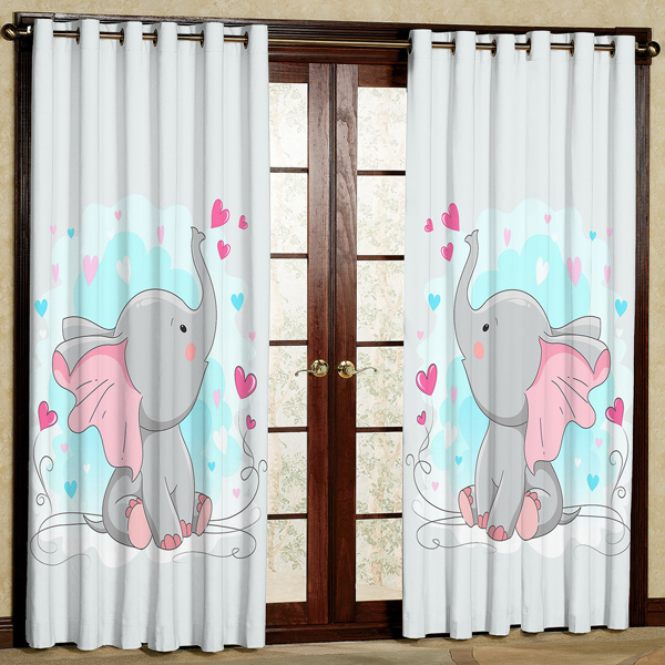 پرده مخمل پانچی کد 6198 سایز 280x140 سانتی متر