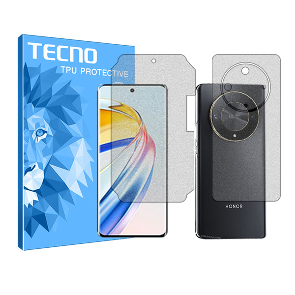 محافظ صفحه نمایش مات تکنو مدل HyMTT مناسب برای گوشی موبایل آنر X9b به همراه محافظ پشت گوشی | کالا برتری