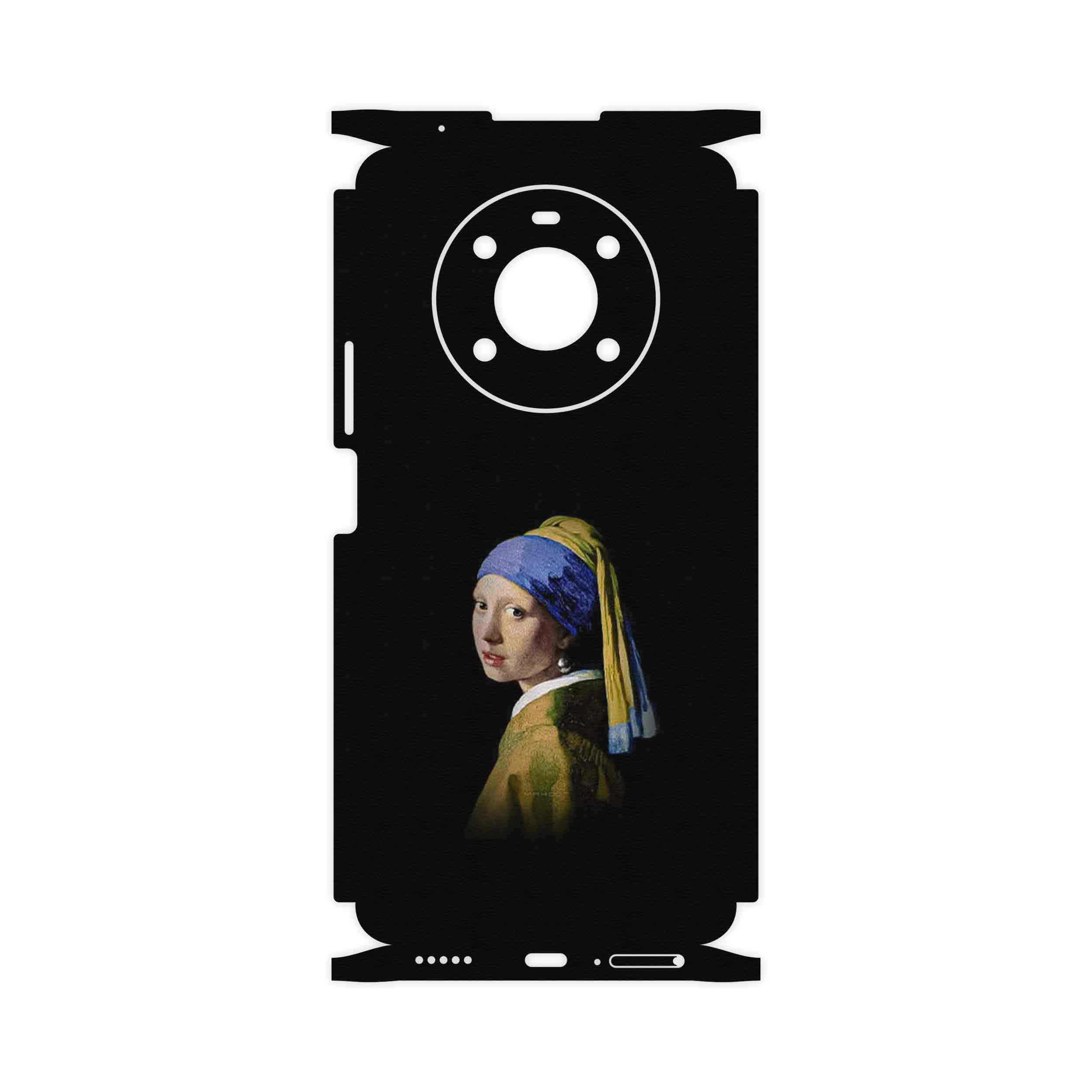 برچسب پوششی ماهوت مدل Girl with a Pearl Earring of Vermeer-FullSkin مناسب برای گوشی موبایل آنر X9 4G