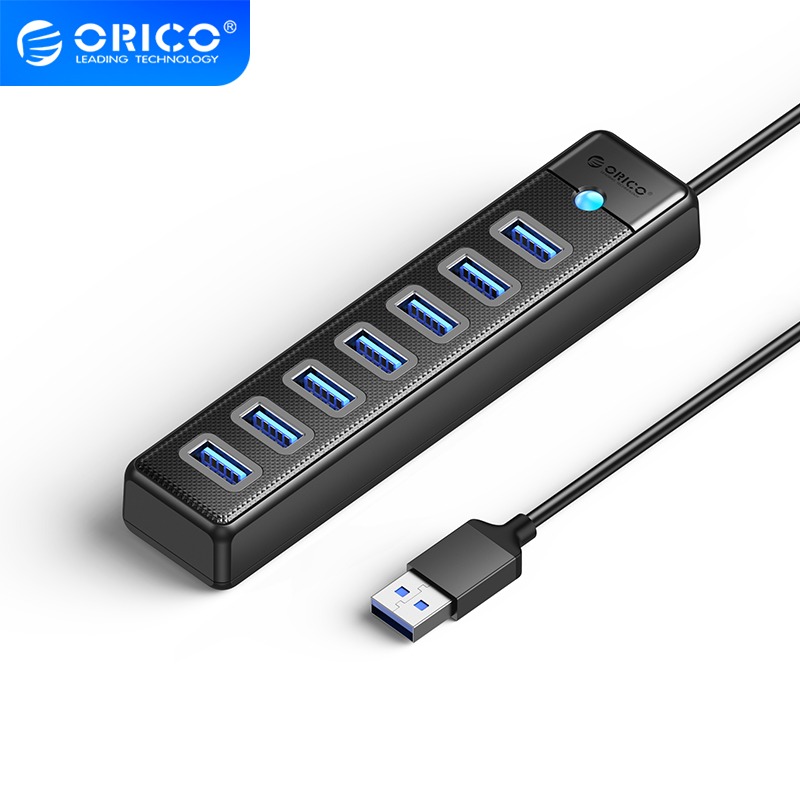 خرید هاب 7 پورت USB3.0 اوریکو ORICO PW7U-U3 با بهترین قیمت