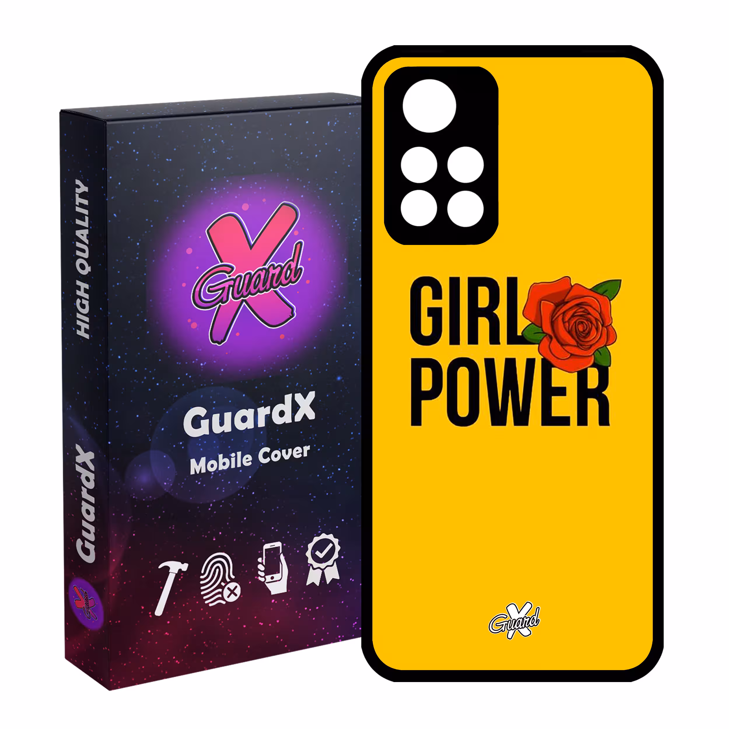کاور گارد ایکس طرح Girl Power مدل Glass10037 مناسب برای گوشی موبایل شیائومی Poco M4 Pro 5G/Redmi Note 11T 5G/Redmi Note 11S 5G