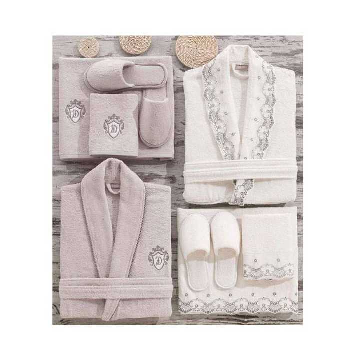  سرویس حوله پالتویی 8 تکه دانتلا ویتا مدل LILUM