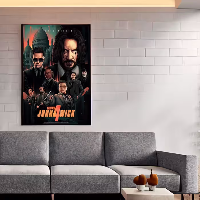 تابلو شاسی طرح جان ویک john wick alt2 سایز 21در30 مات کد c1-32