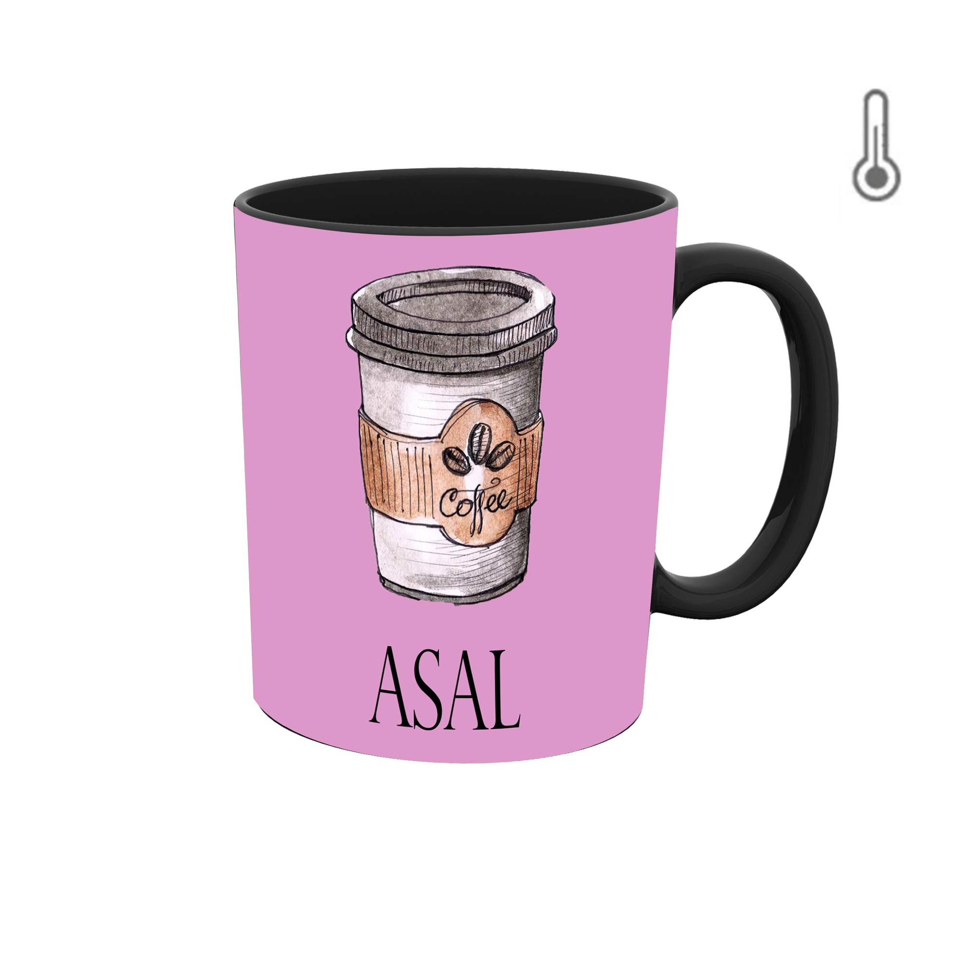 ماگ حرارتی طرح اسم عسل مدل coffee