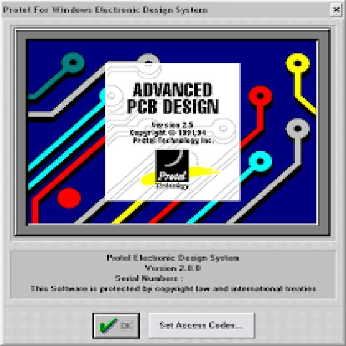 نرم افزار ویندوز Protel Advanced PCB 2.71