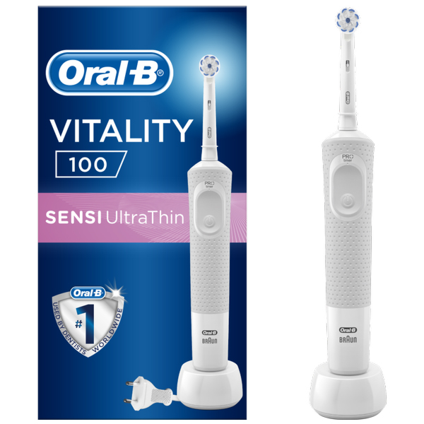 مسواک برقی اورال-بی مدل Sensi Ultrathin Vitality 100 Powered By Braun