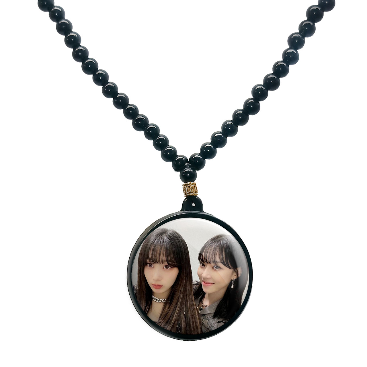 گردنبند پرمانه طرح aespa کد pmd.18687 مدل دو طرفه