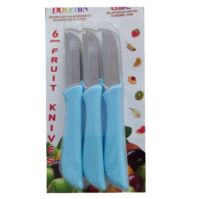 کارد میوه خوری زولینگن مدل تیغه ساده بسته 6 عددی