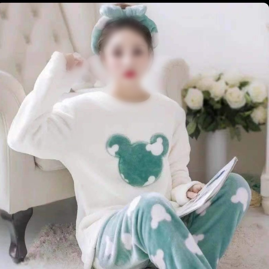 ست دوتیکه بلوز شلوار تدی حوله ای وارداتی