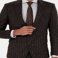 کت و شلوار مردانه قهوه ای کاشارل