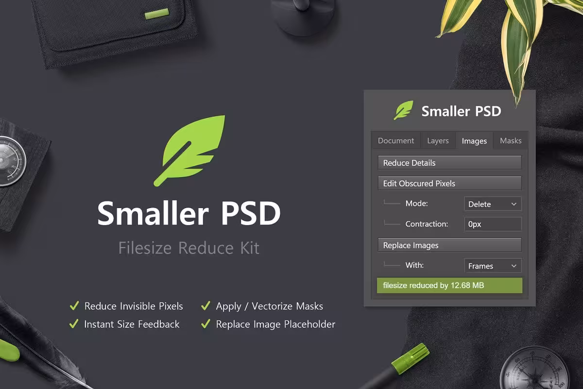 دانلود Smaller PSD – کیت کاهش سایز فایل در فتوشاپ
