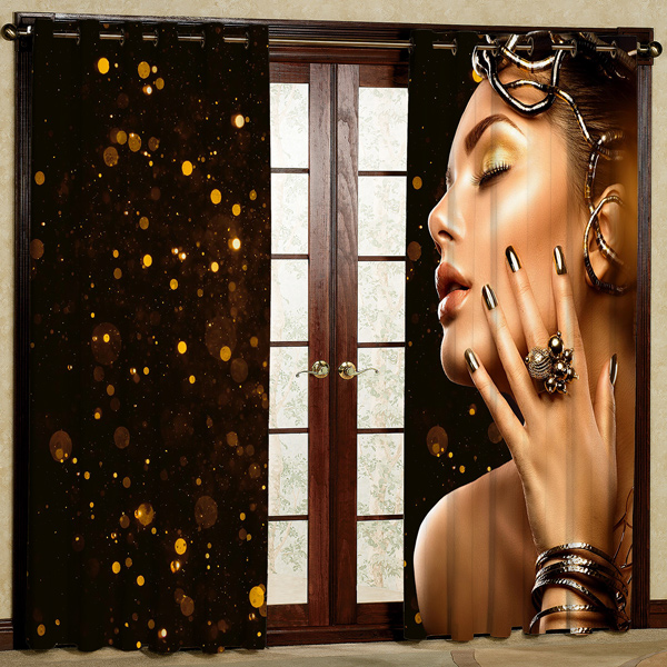 پرده پانچی کد 5539 سایز 280x140 سانتی متر