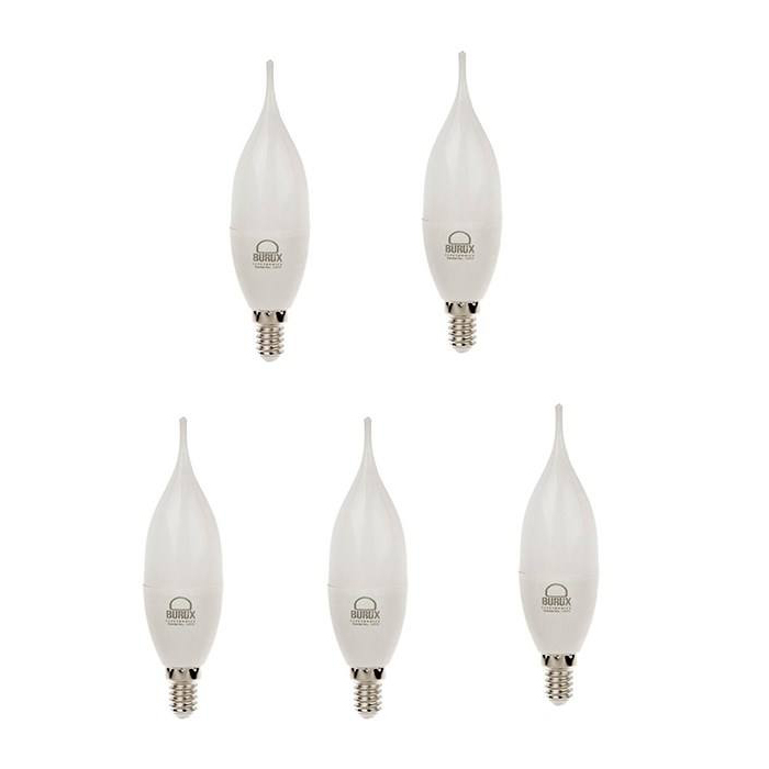 لامپ ال ای دی 7 وات اشکی بروکس پایه E14 بسته 5 عددی