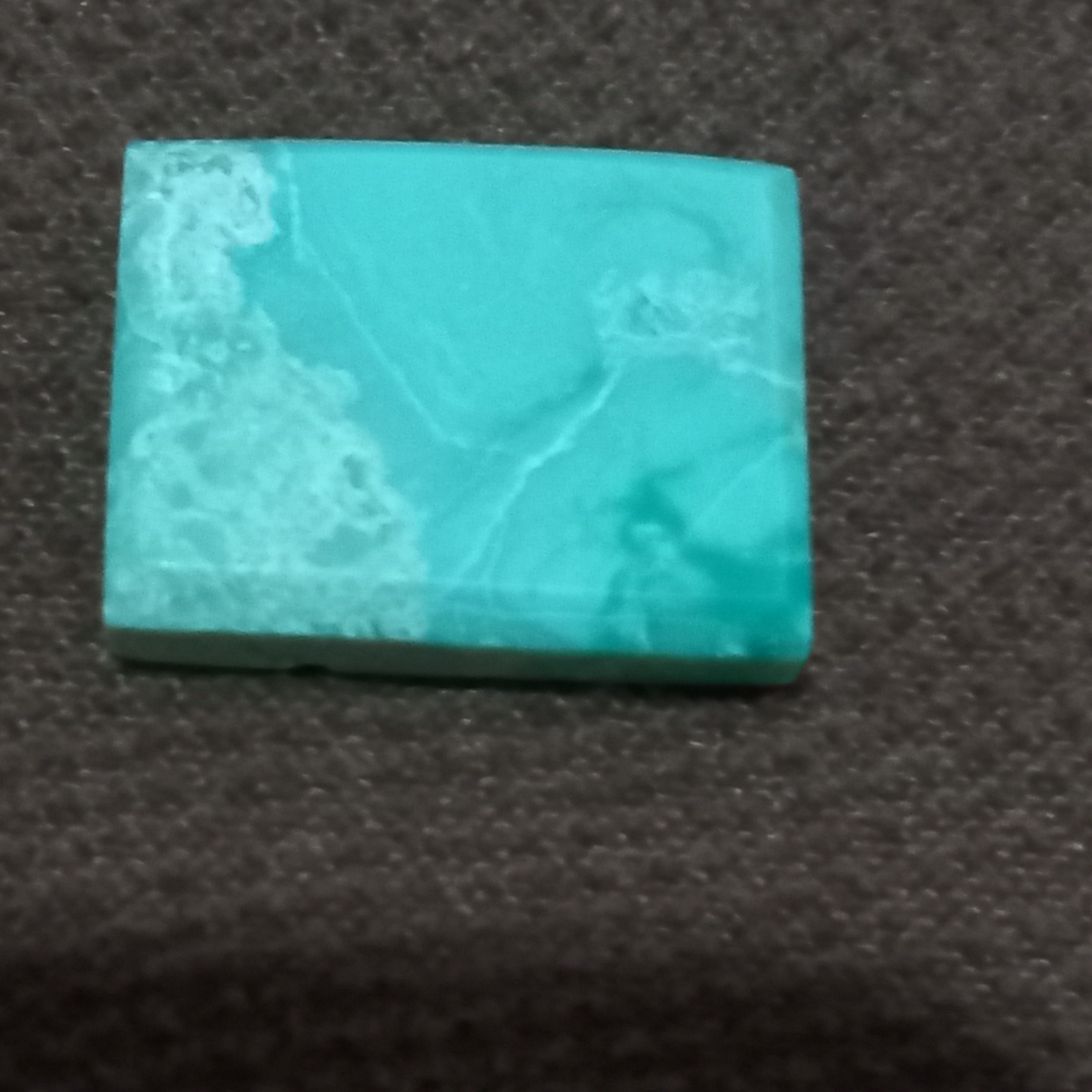 نگیندفیروزه سبز تراش مستطیل کد 29