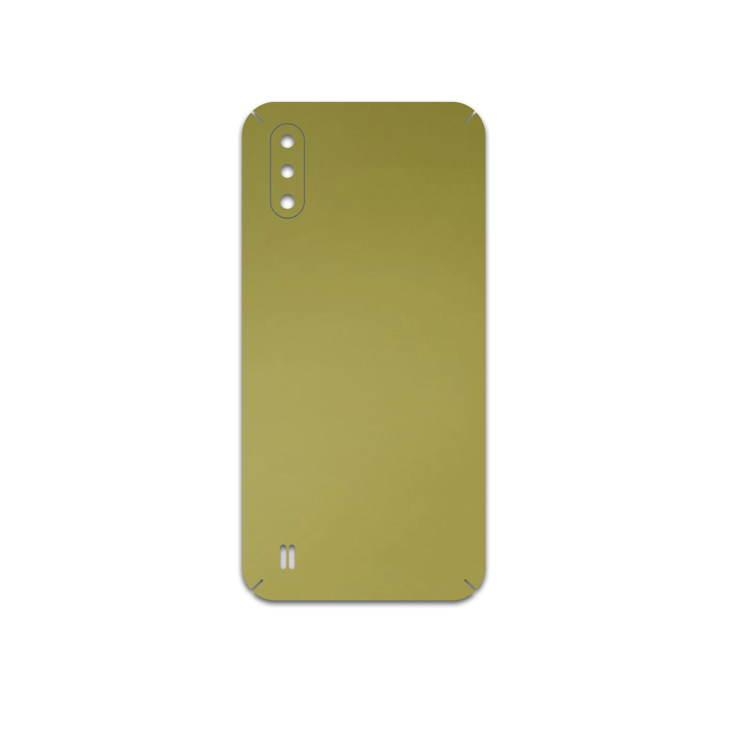 برچسب پوششی ماهوت مدل Matte-Gold مناسب برای گوشی موبایل سامسونگ Galaxy M01