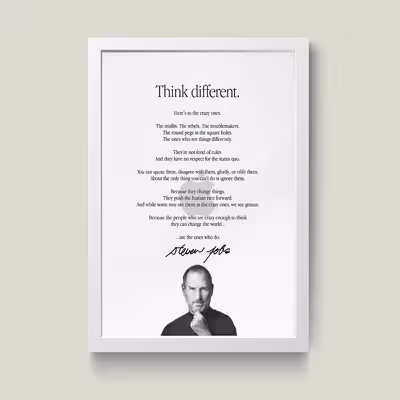 تابلو مدل انگیزشی استیو جابز Steve Jobs کدS1626-w