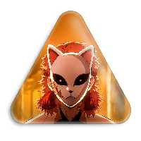 پیکسل خندالو طرح سابیتو انیمه شیطان کش مدل مثلثی کد 11473