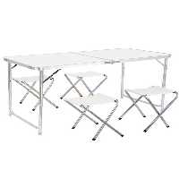 ست میز و صندلی کمپ خاکستری پیک نیک تاشو گردان فانکی چیز Funky Chairs