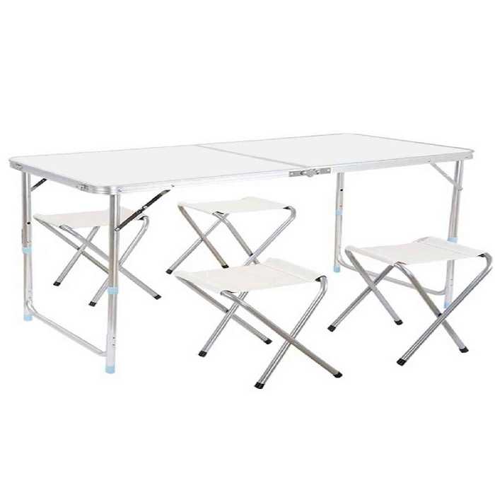 ست میز و صندلی کمپ خاکستری پیک نیک تاشو گردان فانکی چیز Funky Chairs