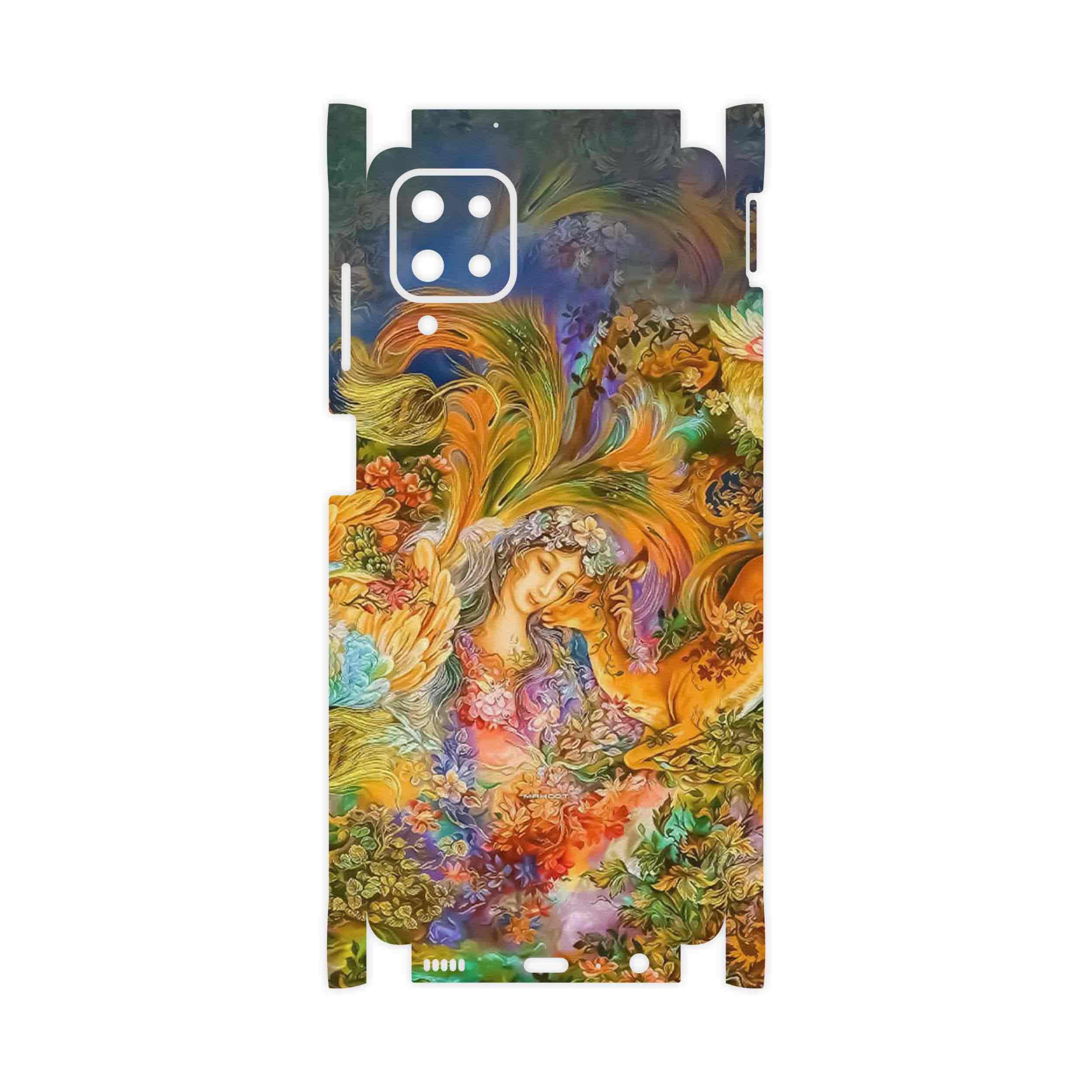 برچسب پوششی ماهوت مدل Persian miniature 3-FullSkin مناسب برای گوشی موبایل سامسونگ Galaxy A12 Nacho