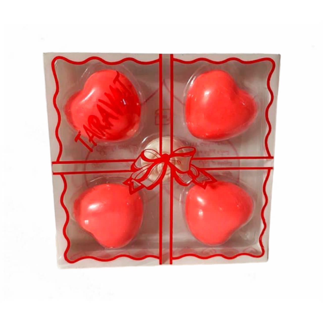 صابون تزیینی مدل قلب مجموعه 5 عددی