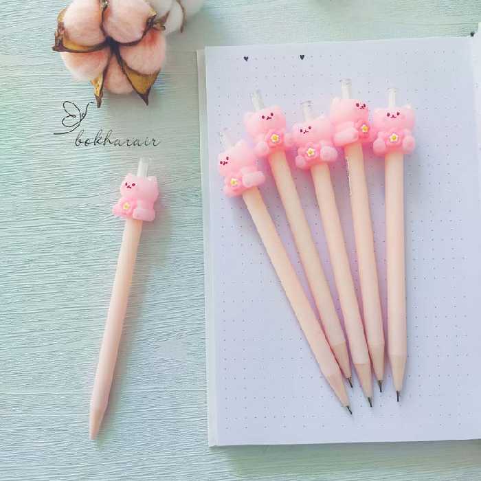 اتود 0.7 میلی متر طرح تدی صورتی