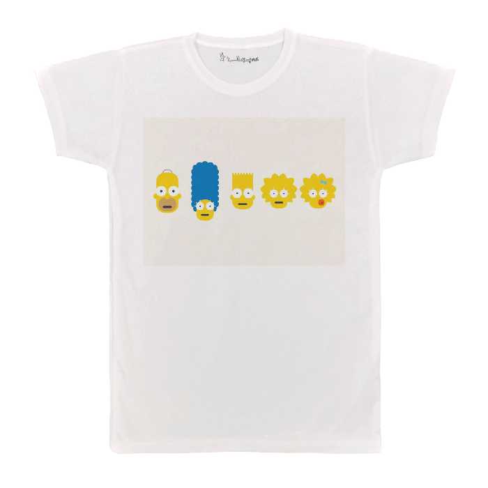 تی شرت  آستین کوتاه بچگانه پرمانه طرح سیمپسون ها کد pmt.6566