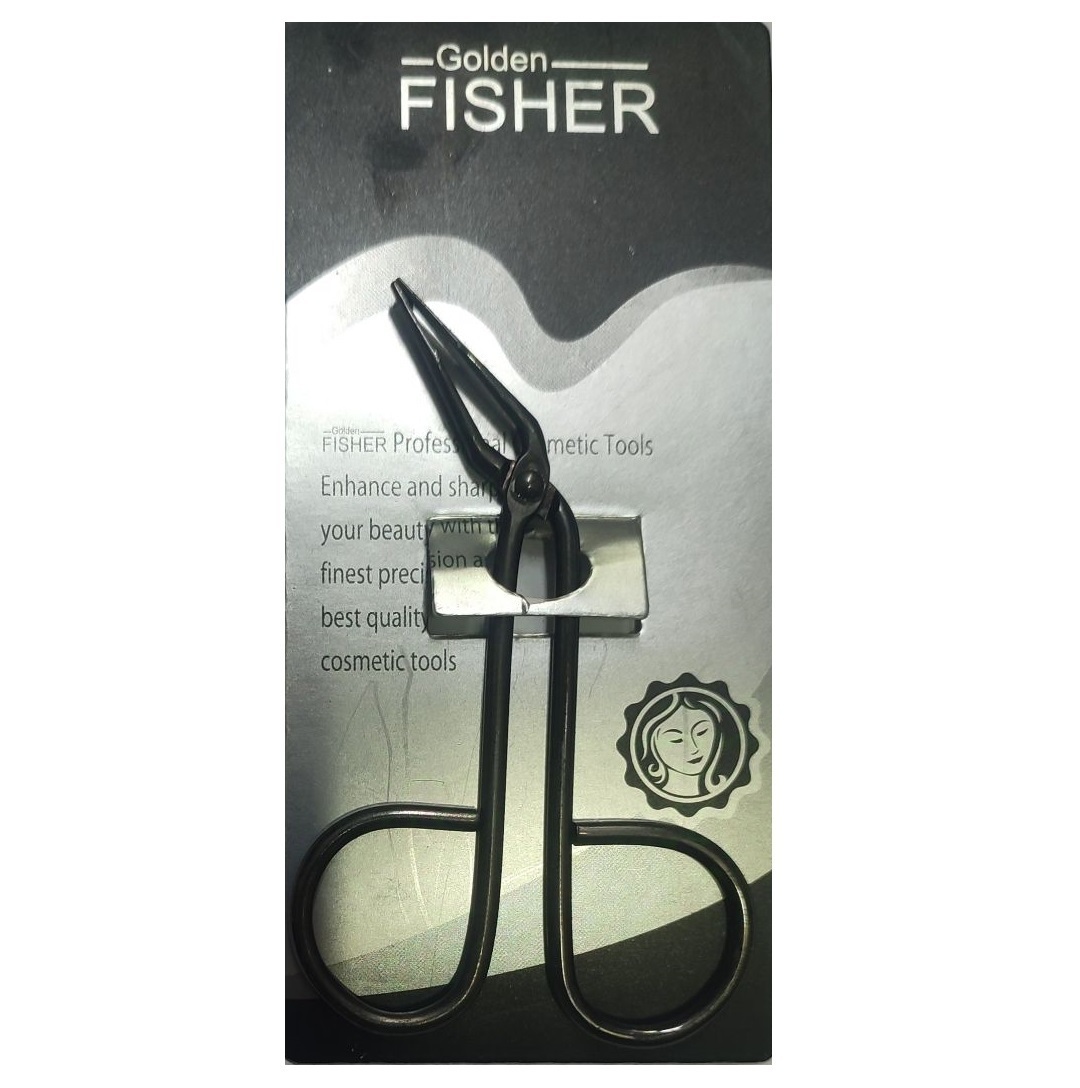 گلدن فیشر موچین قیچی مشکی Golden Fisher tweezers scissor model