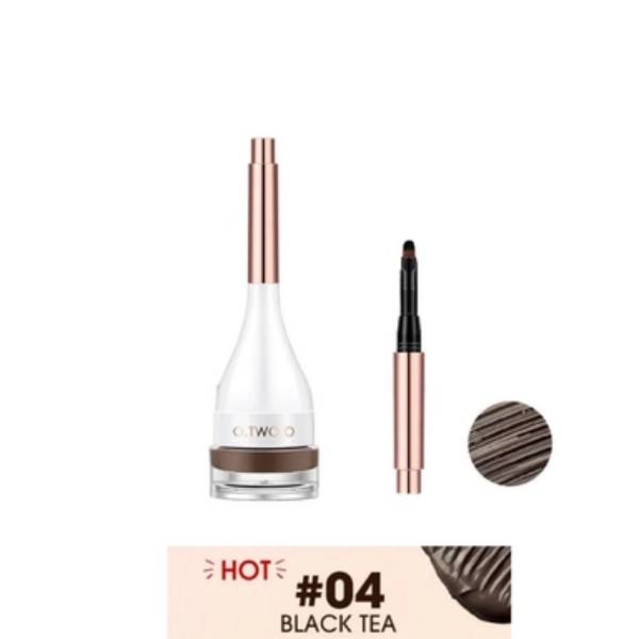 سایه ابرو او تو او کد 4 رنگ چای سیاه حجم 5 گرم