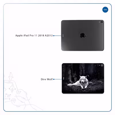 برچسب پوششی ماهوت مدل Dire Wolf مناسب برای تبلت اپل iPad Pro 11 2018 A2013