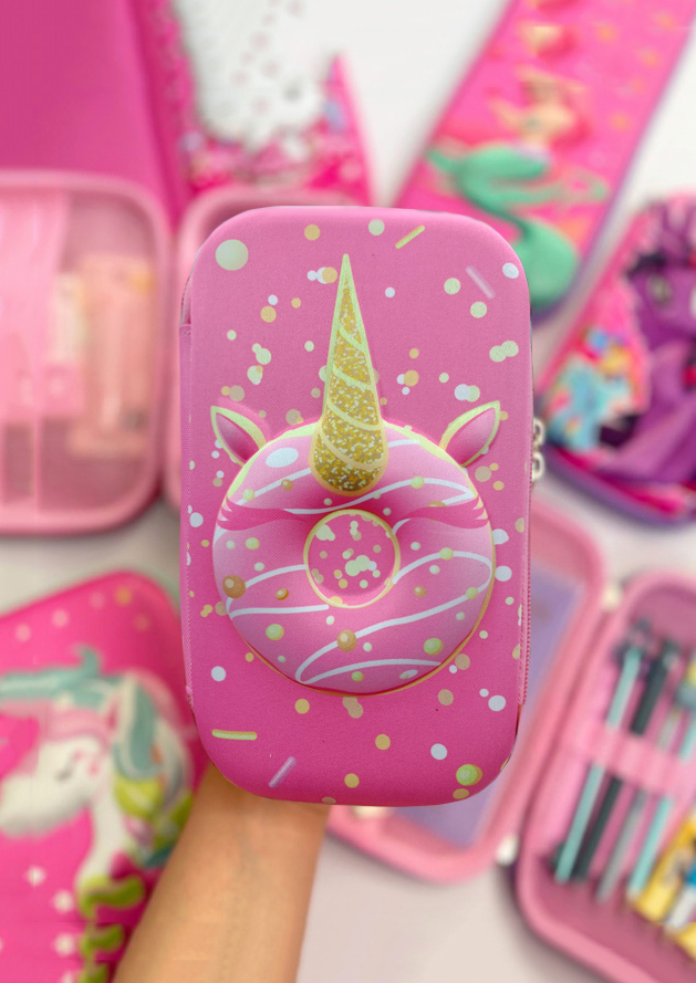 جامدادی کتابی سه بعدی متوسط طرح دونات تکشاخ