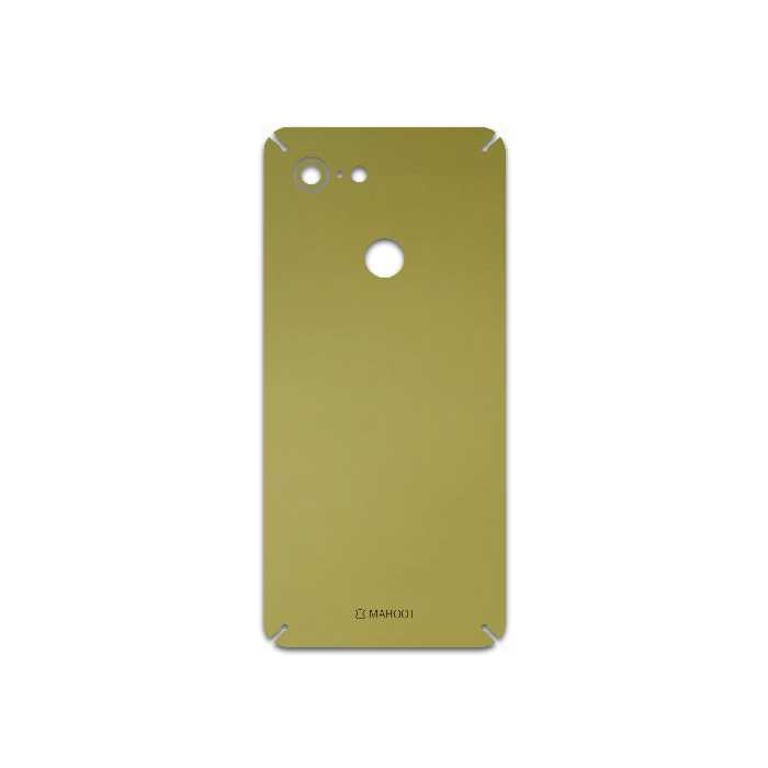 برچسب پوششی ماهوت مدل Matte-Gold مناسب برای گوشی موبایل گوگل Pixel 3
