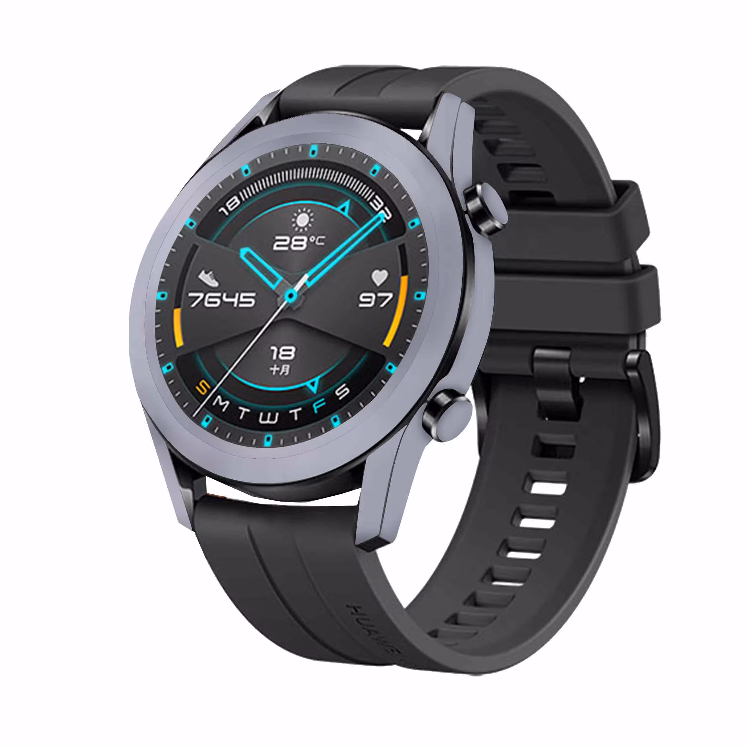 برچسب ماهوت طرح Matte-Silver مناسب برای ساعت هوشمند هوآوی Watch GT2