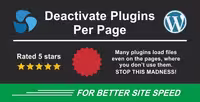 دانلود افزونه Deactivate Plugins Per Page برای وردپرس