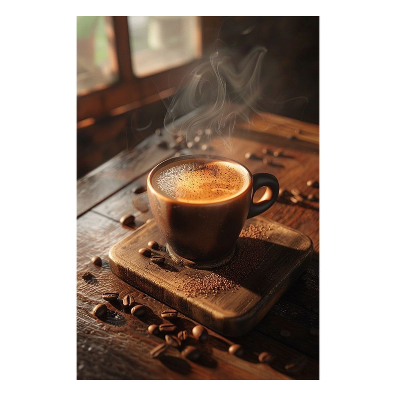 تابلو شاسی مدل کافه قهوه کد C23989 | دنیای قاب