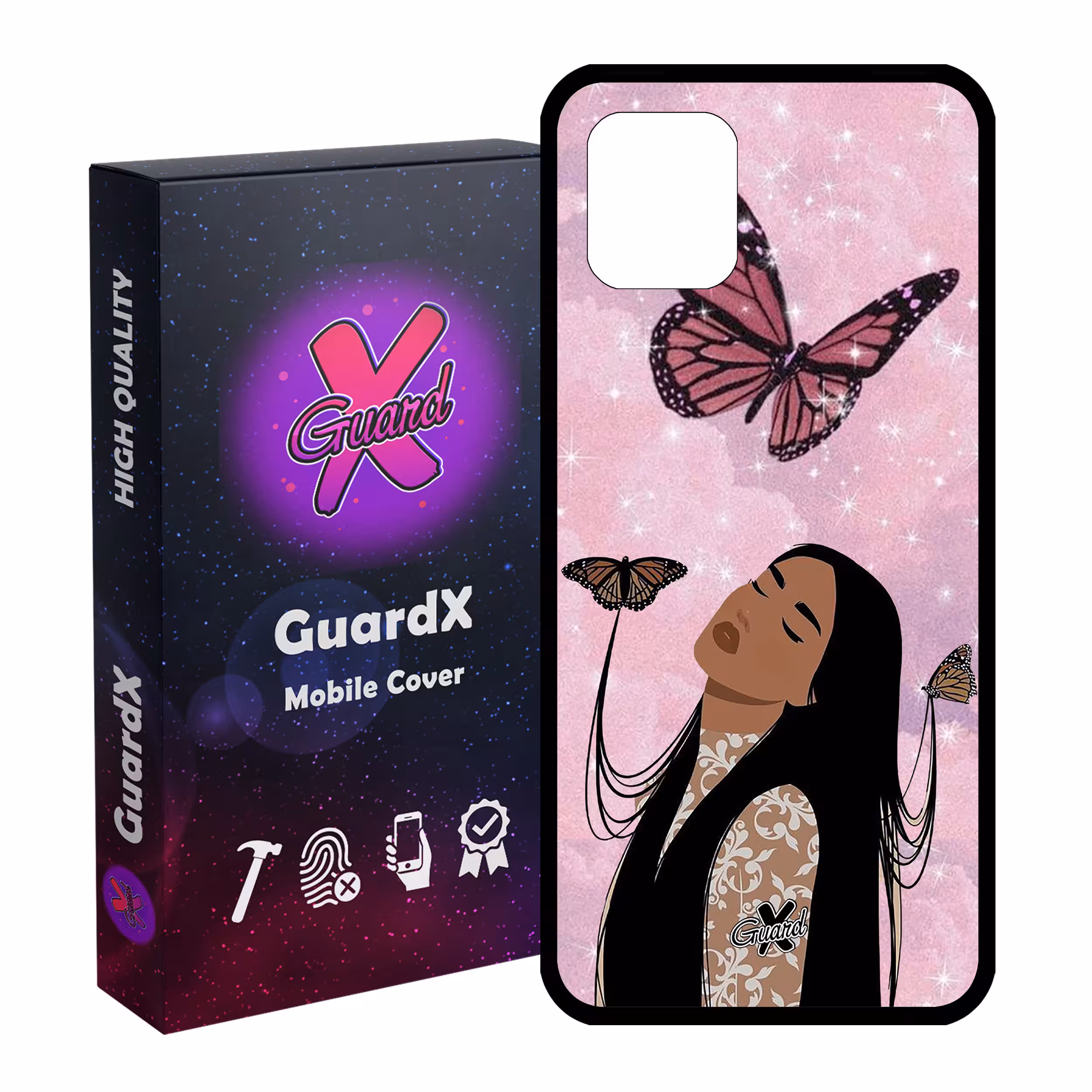 کاور گارد ایکس طرح Girl مدل Glass10297 مناسب برای گوشی موبایل سامسونگ Galaxy Note 10 Lite