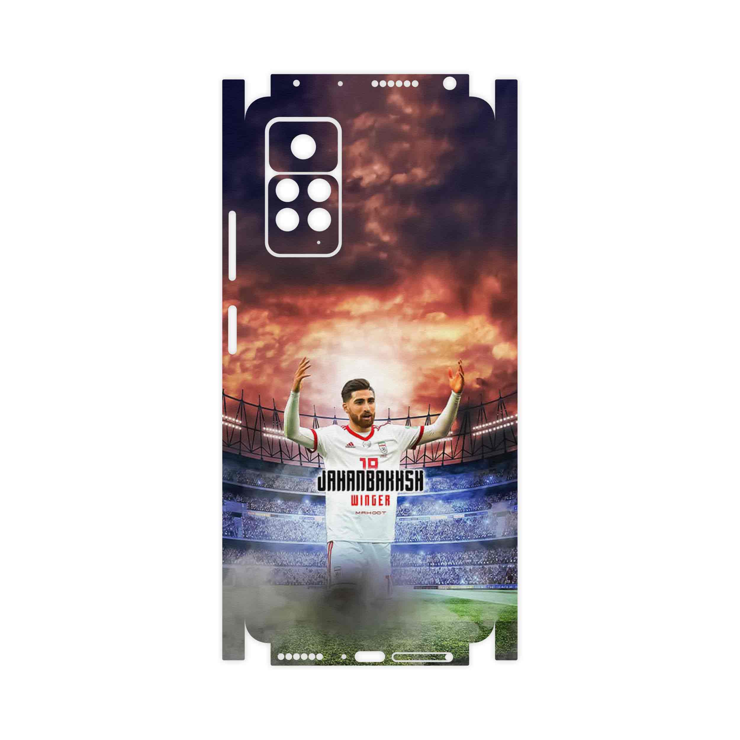 برچسب پوششی ماهوت مدل Alireza Jahanbakhsh-FullSkin مناسب برای گوشی موبایل شیائومی Redmi Note 11 Pro 5G