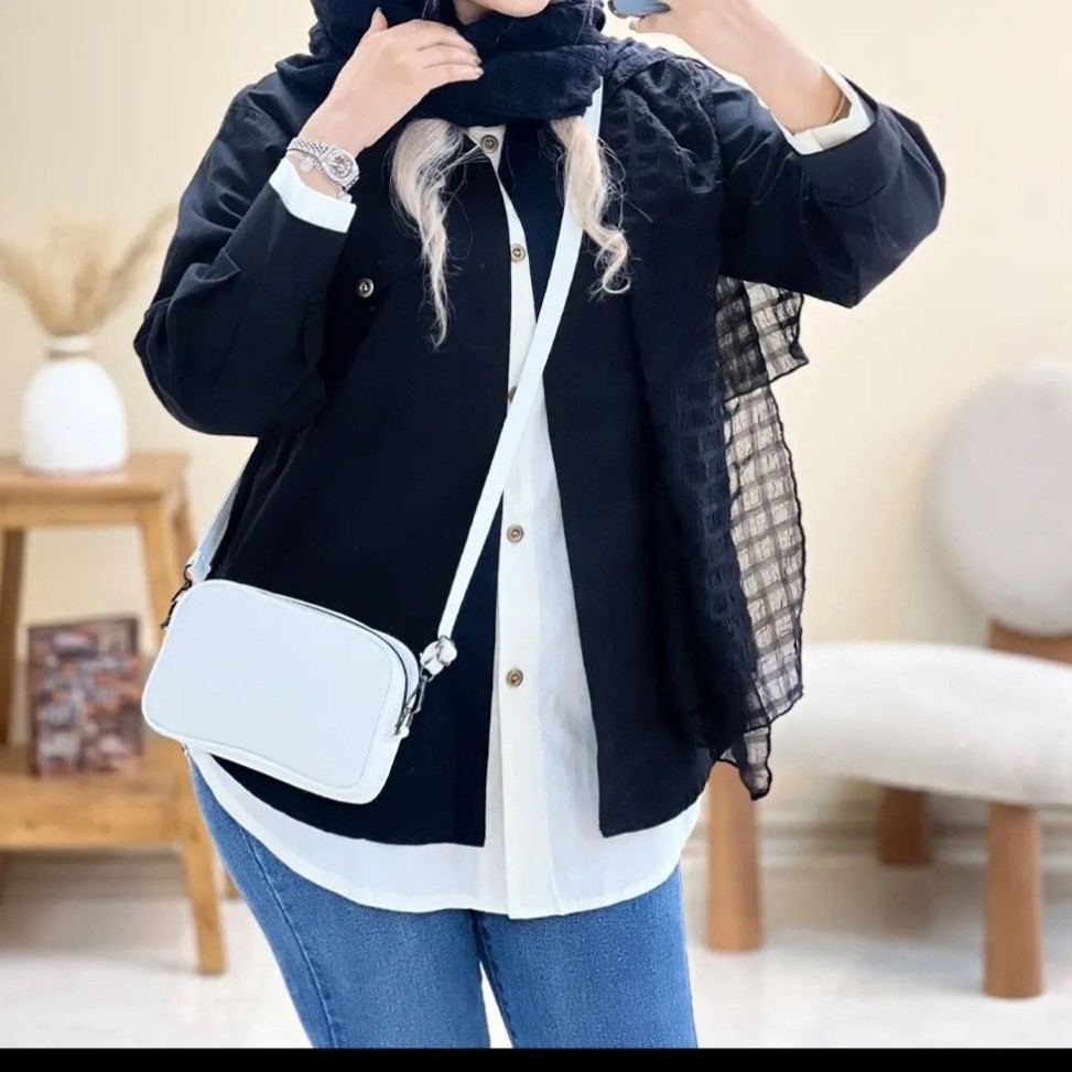 مانتو دوجیب تتروداکرون سایز1تا5 یعنی تا48شیک وزیباتن خورعالی قد80