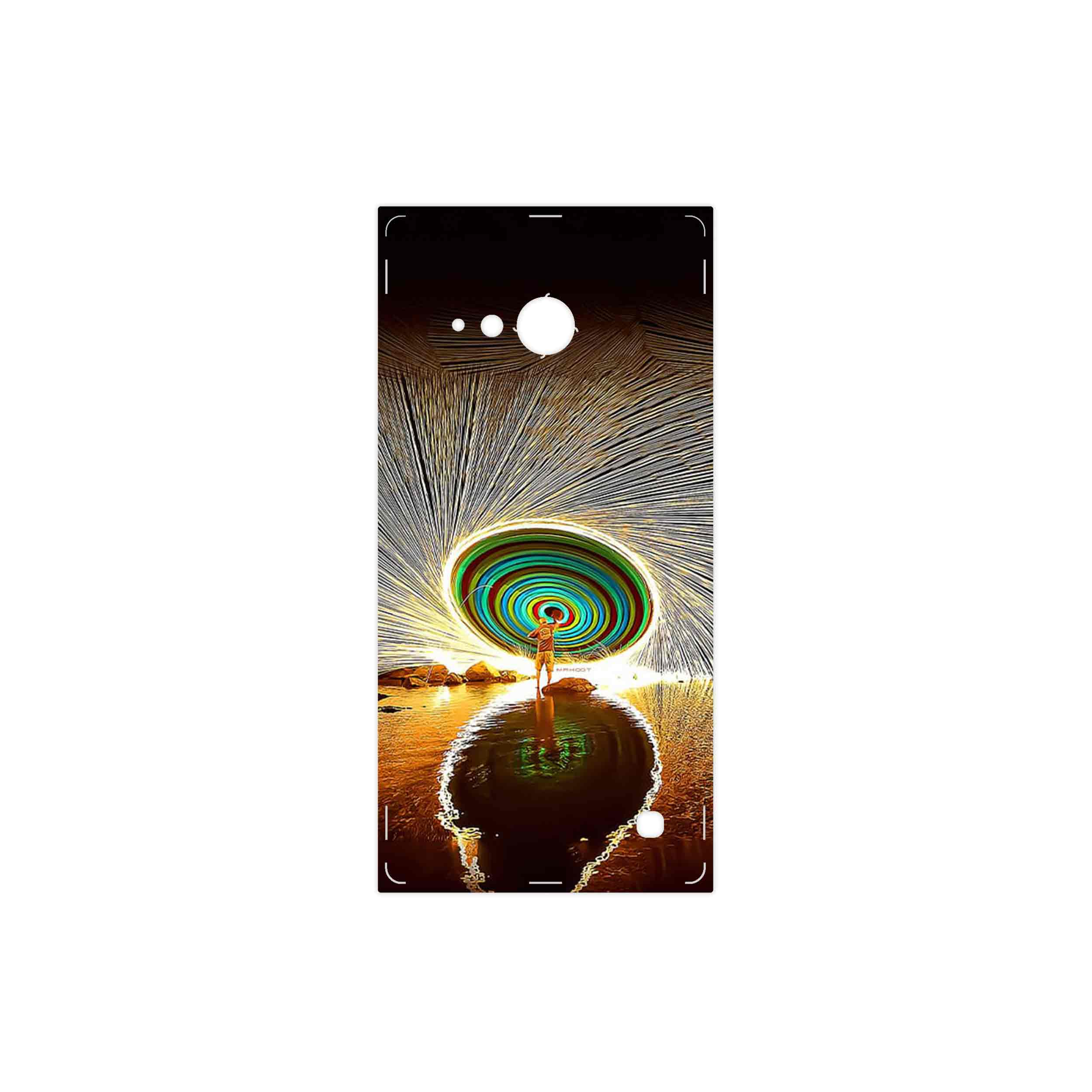 برچسب پوششی ماهوت مدل Night Light Fountain مناسب برای گوشی موبایل نوکیا Lumia 730