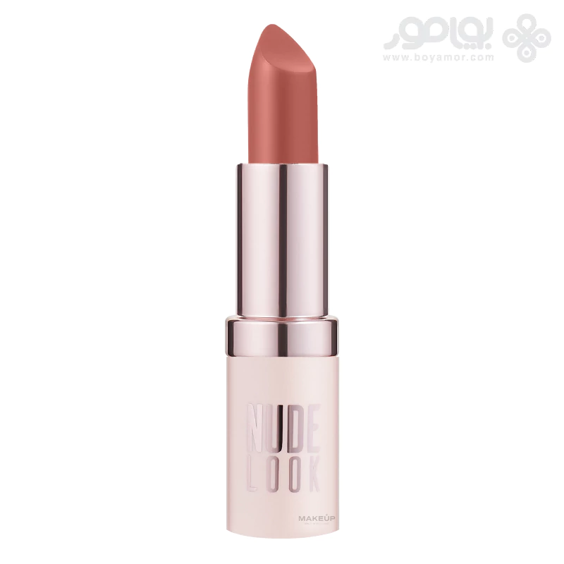 رژ لب جامد مات گلدن رز مدل NUDE LOOK شماره 01 رنگ CORAL NUDE