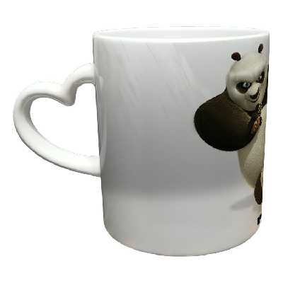 ماگ مدل دسته قلبی طرح پاندا کنگ فو کار کد 35