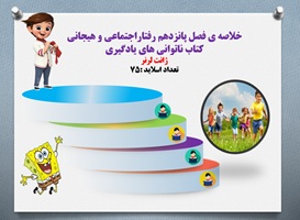 پاورپوینت خلاصه ی فصل پانزدهم رفتاراجتماعی و هیجانی کتاب ناتوانی های یادگیری ژانت لرنر
