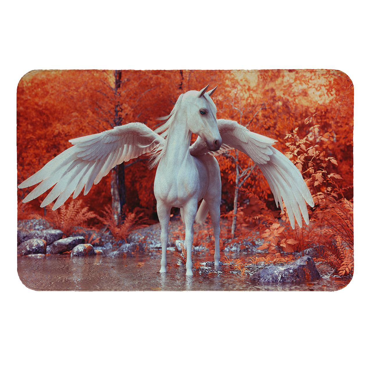 زیرقابلمه ای طرح اسب بالدار کد 6037